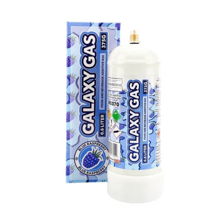 Blue Raspberry Galaxy Gas 0.6L Whippit nitrous oxide whipped cream charger for desserts and beverages