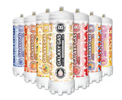 Galaxy Gas 2.2L nitrous oxide canisters